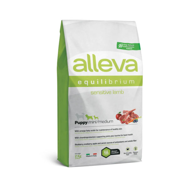 Alleva Equilibrium  Sensitive Αρνί Puppy Mini/Medium