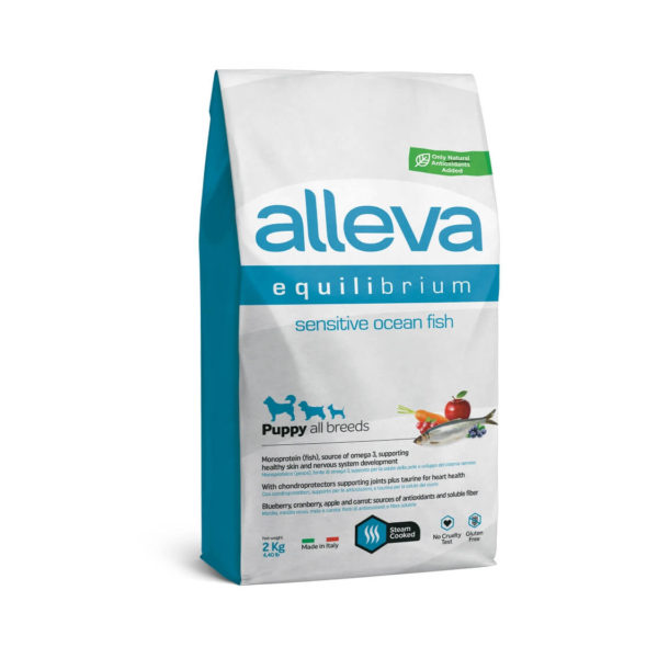 Alleva Equilibrium Dog Puppy Sensitive Ψάρι Ωκεανού All Breeds
